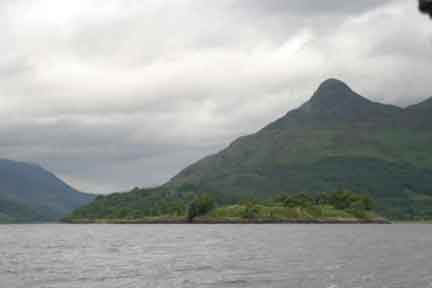 Coming into the island