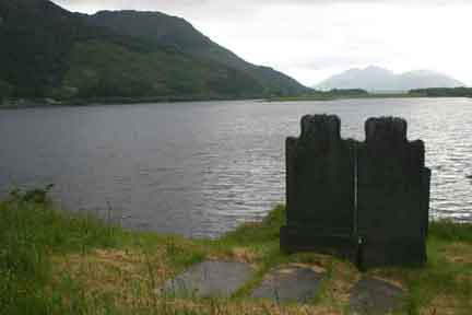 View back to the mainland